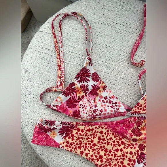 Kulani Kinis Pink Sahara Patchwork Bikini - Picture 3 of 4